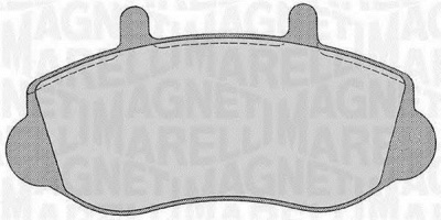 MAGNETI MARELLI 363916060544 -  Комплект тормозных колодок, дисковый тормоз